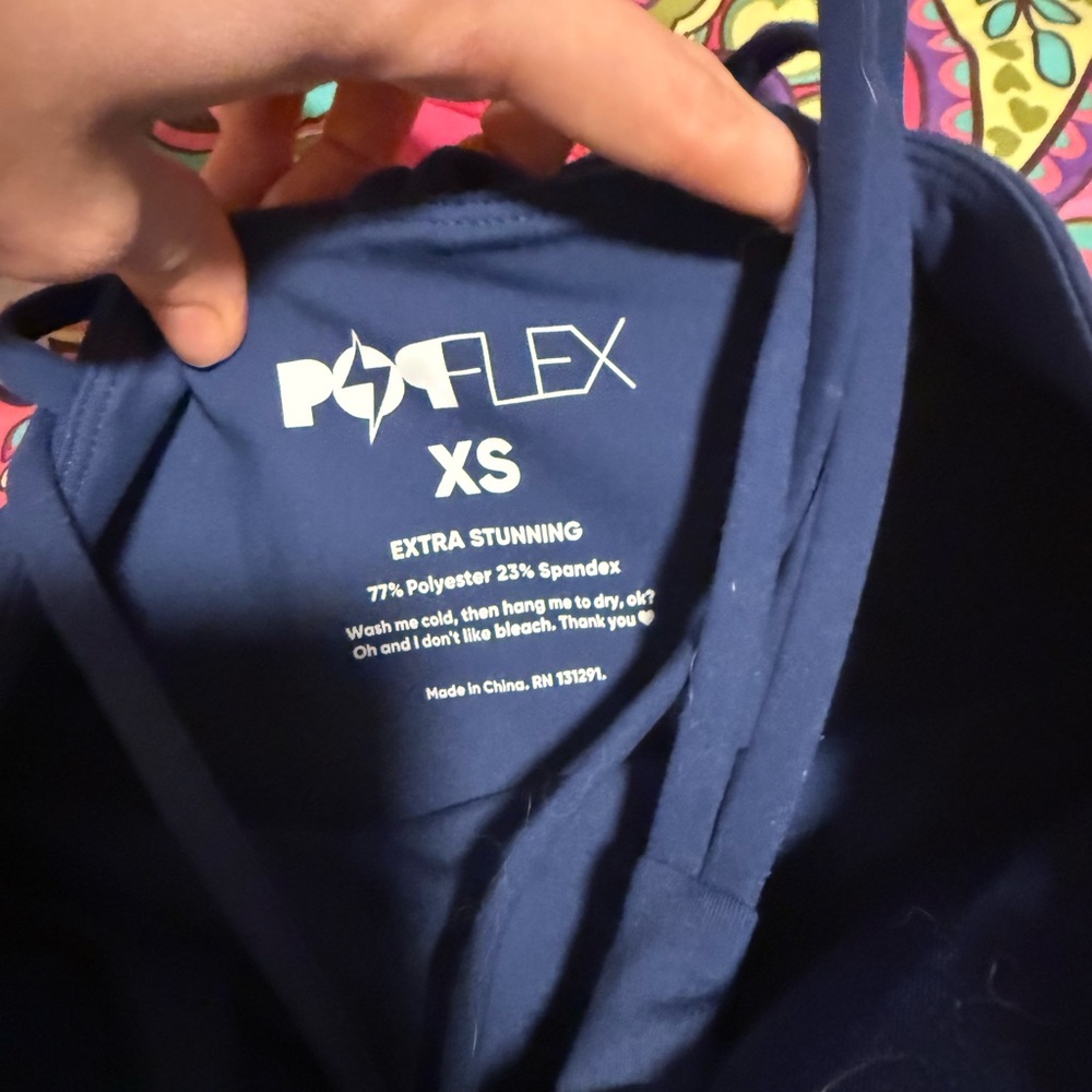 POPFLEX Cleo Corset Crop Bralette - Sapphire - Picture 3 of 3